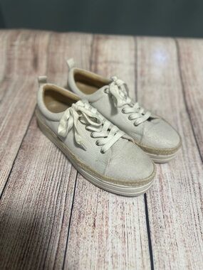 Women's Jack Rogers Cream Casual Platform Sneakers